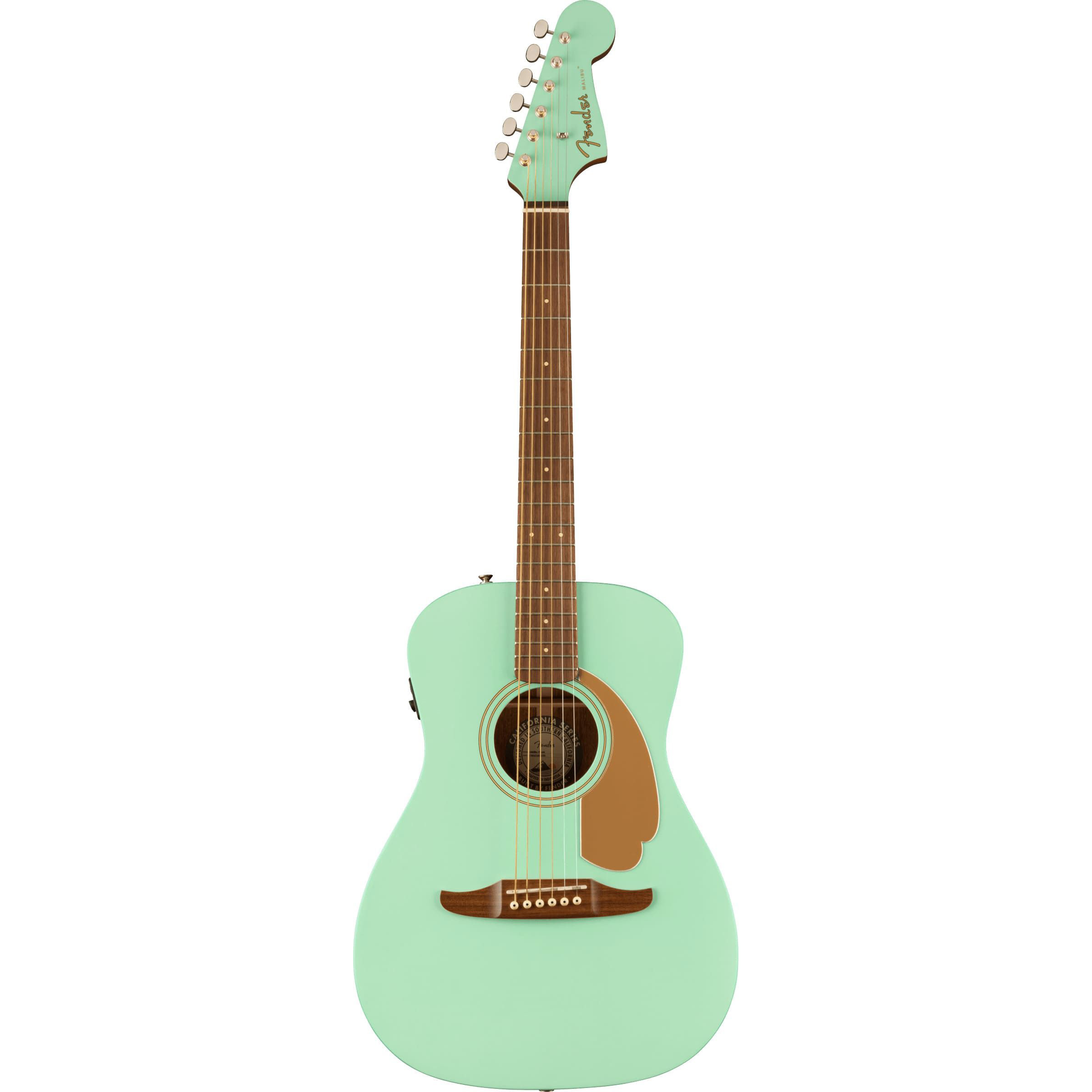 Купить Электроакустическую гитару FENDER Malibu Player Surf Green в Химках,  цена: 73000 руб, - интернет-магазин Pult.ru