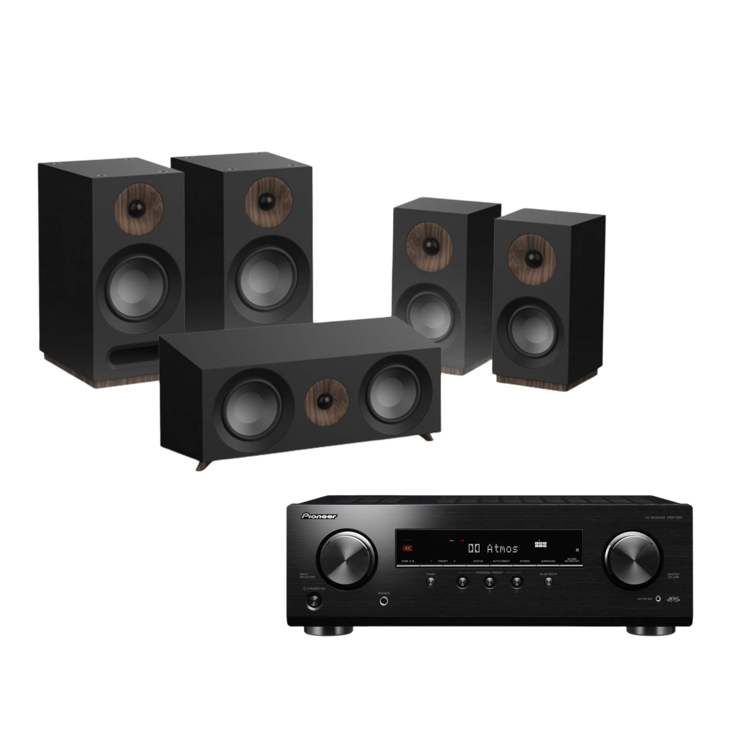 Купить Стерео комплекты с полочной акустикой Jamo S803 HCS black + Pioneer  VSX-534-B в Химках, цена: 80000 руб, - интернет-магазин Pult.ru