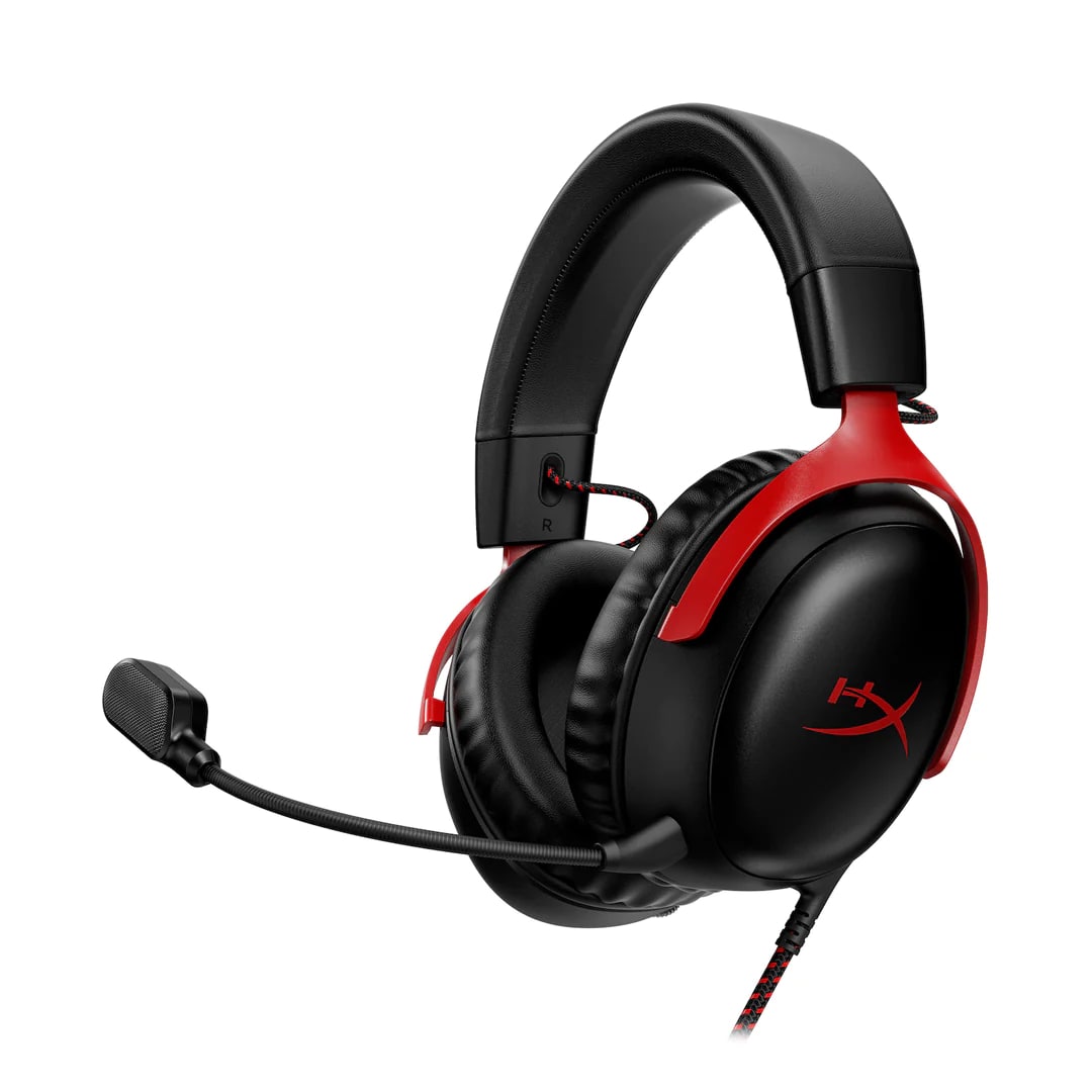 Купить Игровые наушники c микрофоном HyperX CLOUD III Black-Red в Химках,  цена: 12390 руб, - интернет-магазин Pult.ru